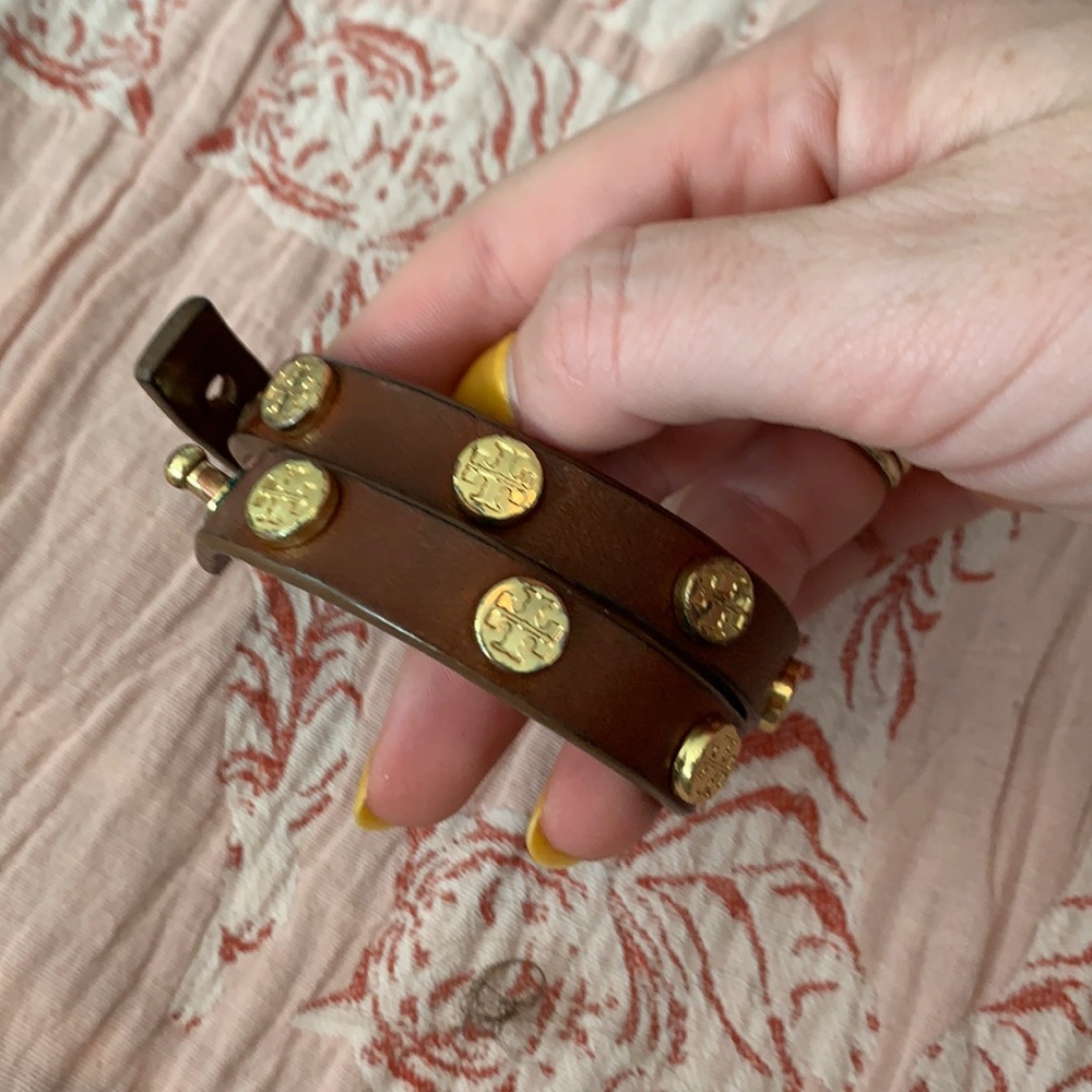 Tory Burch leather wrap bracelet